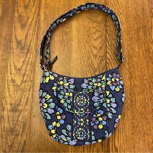 Vera Bradley Indigo Pop Shoulder Bag with Adjustable Strap